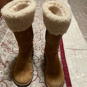 UGG Brown and Cream Winter Boots